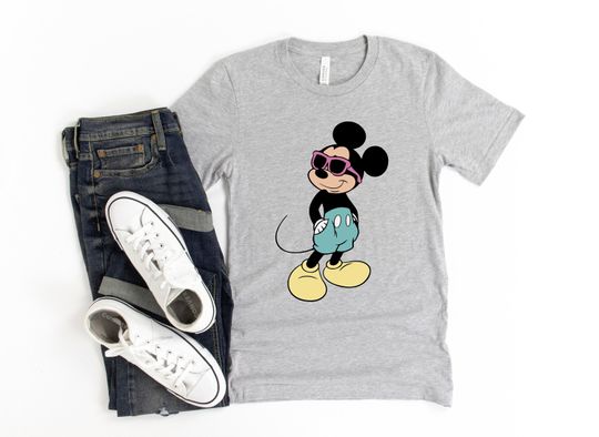 Mickey Mouse Shirt, Retro Cartoon T-Shirt, Disney Shirt, Disney Vacation T-Shirt, Mickey Gift Tee, Disneyworld Shirt