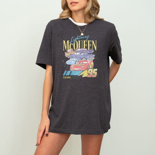 Retro Lightning Mcqueen Piston Cup Shirt, Disney Cars T-Shirt, Disney Pixar Shirt, Cars Sweatshirt, Cars Land Shirt