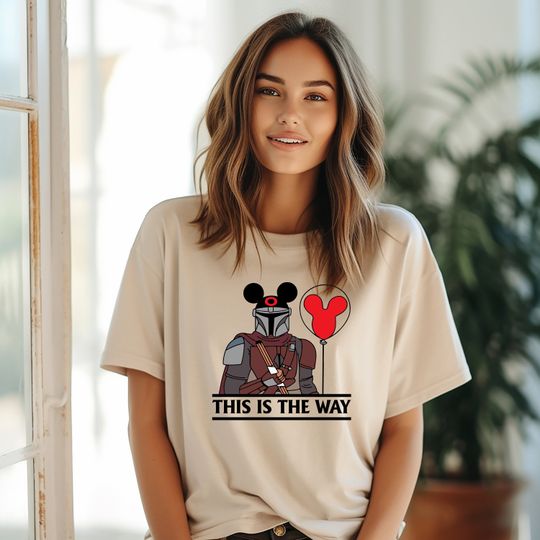 This Is The Way Shirt, Mandalorian T-Shirt, Mouse Ears Shirt, Disney T-Shirt, Disney Man Shirt