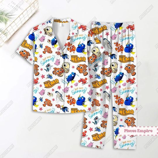 Cartoon Movie Pajamas Set, Cartoon Movie Shirt, Cartoon Character Holiday Pajamas