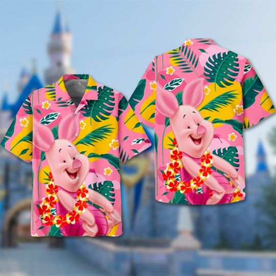 Pig Ocean Summer Hawaii Shirt, Pig Button Up Shirt Holiday, Bear Movie Hawaiian Shirt, Funny Shirt Gift