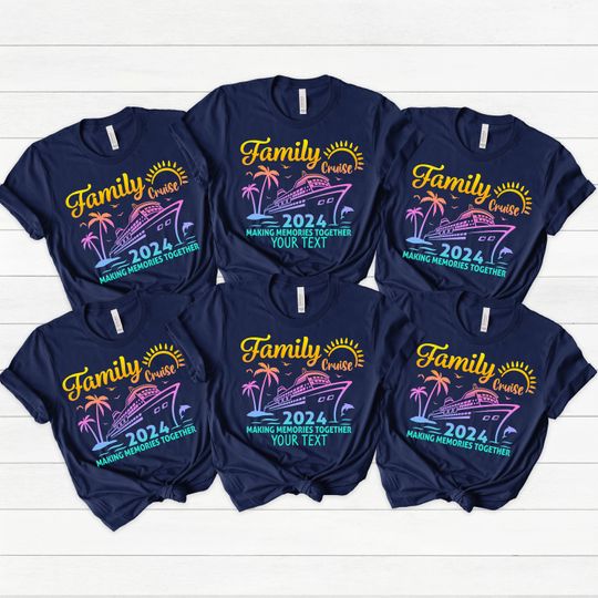 Custom Family Cruise Shirt, Family Cruise 2024 Making Memories Shirt, Personalized Family Vacation Shir