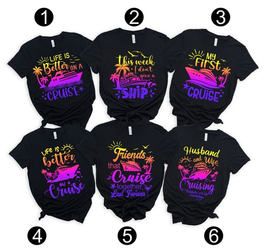 9 Different Cruise Design T-Shirts, Funny Cruise Shirt, Group Matching Cruise Shirts, Family Cruise Shirt, Cruise Shirt, Cruise