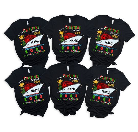 Personalized Christmas Cruise Shirt, Custom Christmas Cruise Shirt, Family Christmas Cruise Shirt, Christmas Family Vacation Shirt