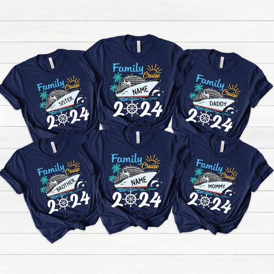 Custom Family Cruise 2024 Shirt, Custom Family Matching Cruise Shirt, Birthday Cruise Shirt, Cruise Shirts, Group Cruise Shirt