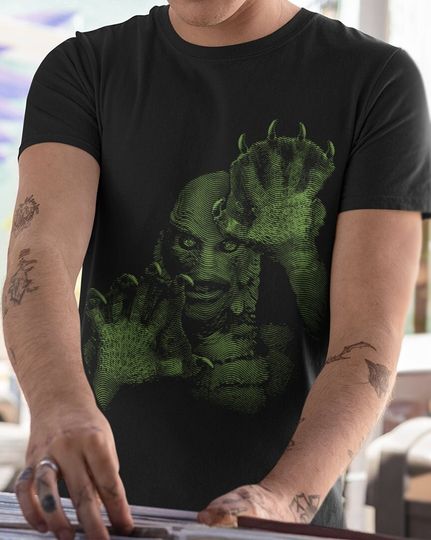 The Creature from The Black Lagoon Shirt Gill Man T Shirt Cool Gill-man T-Shirts