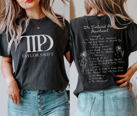 By Teelans: Double-Sided Taylor TTPD Merch