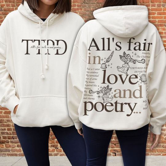 Taylor The Tortured Poets Department TTPD Merch Hoodie