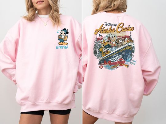Custom Disney Alaska Cruise Shirt,Disney Cruise Line Family Vacation Shirt,WDW Disneyland Girl Trip Matching Tee