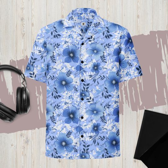 Airplane Pattern Hawaiian Shirt, Amazon Air-inspired