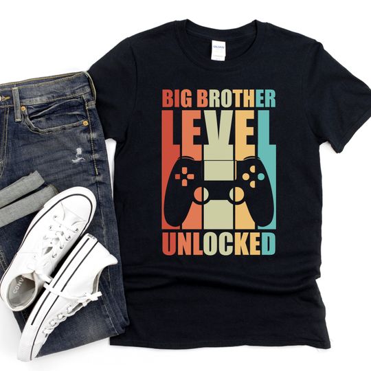 Big Brother Shirt, Big Brother Gift, Big Bro Shirt, Big Brother Level Unlocked, Sibling Shirts