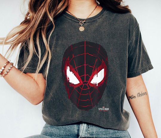 Miles Morales Glitch Mask Shirt, Spider-Man Shirt, Across The Spider-Verse Tshirt
