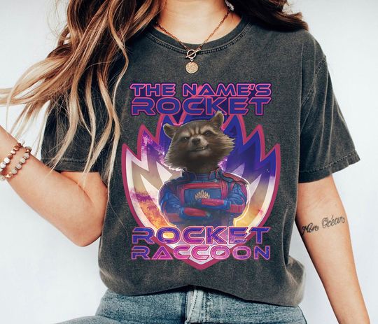 The Names Rocket Raccoon Shirt, Guardians of the Galaxy Volume 3 Shirt, Marvel Movie , Family Matching Tee Gift