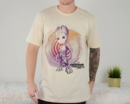 Groot Watercolor Swirl Shirt, Guardians of the Galaxy Shirt, Marvel Movie