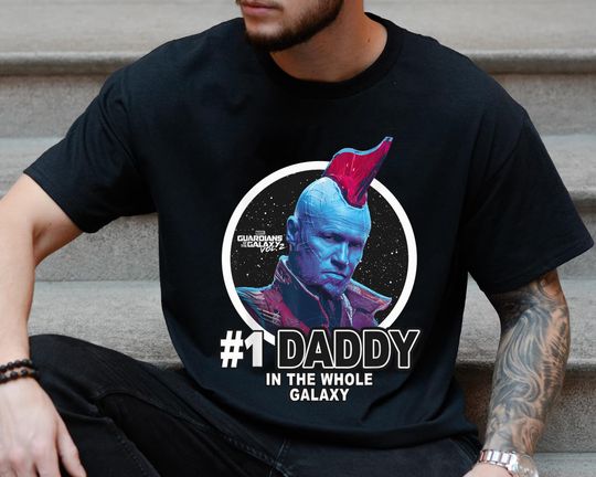 Yondu Shirt, #1 Daddy Shirt, Guardians of the Galaxy Shirt, Father's Day Gift Ideas For Men Papa Dad Grandpa