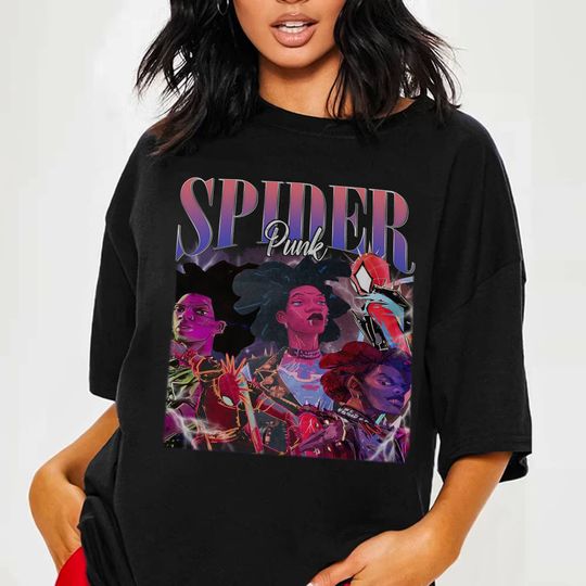 SpiderPunk Shirt | Vintage Spider Punk Shirt | Bootleg Spider-Punk Shirt