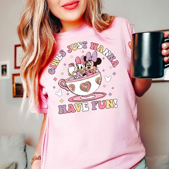 Disney Minnie Daisy Best Friends Shirt, Girls Just Wanna Have Fun T-shirt