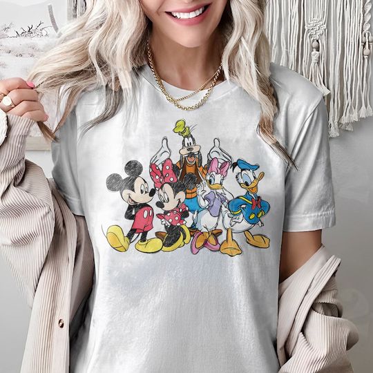 Retro Disney Mickey And Friends Shirt, Walt Disney World T-shirt