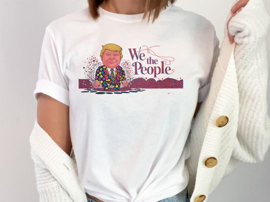 Trump Patriotic America First T-Shirt 4th of July Celebration We The People Graphic Tee