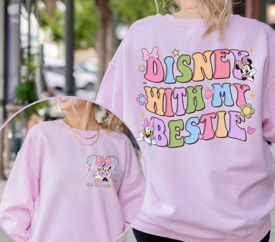 Custom Minnie Daisy Besties Shirt, Disneyland Girls Shirt, Disneyworld Girl Trip Shirt