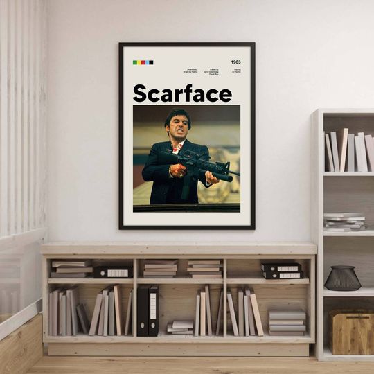 Scarface Poster Scarface 1983 Movie Poster Tony Montana Poster Vintage Movie Poster