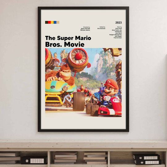 Super Mario Movie Minimal Poster | Super Mario Bros Poster