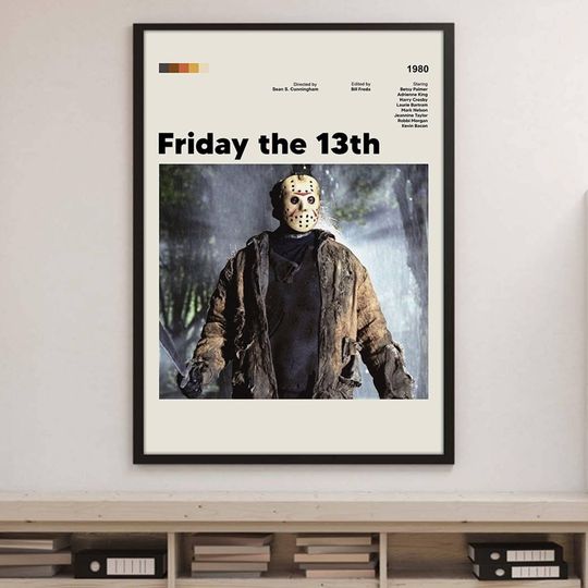 Friday The 13th Movie Minimal Poster | Jason Voorhees Poster