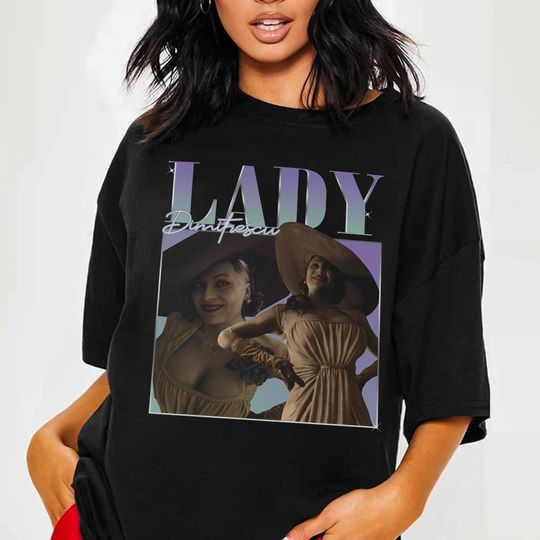 Vintage Lady Dimitrescu Shirt | Bootleg Lady Dimitrescu Shirt | Resident Evil 4 Shirt | RE4 Shirt | Video Game Shirt