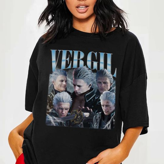 Vergil Shirt | Vintage Vergil Shirt | Bootleg Vergil Shirt | Devil May Cry Shirt | Video Game Shirt