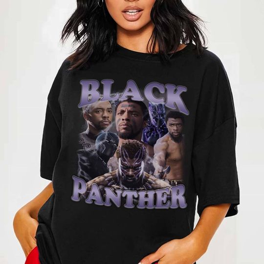 Black Panther Shirt | Vintage Black Panther Shirt | Black Panther Homage Shirt | T'Challa Shirt