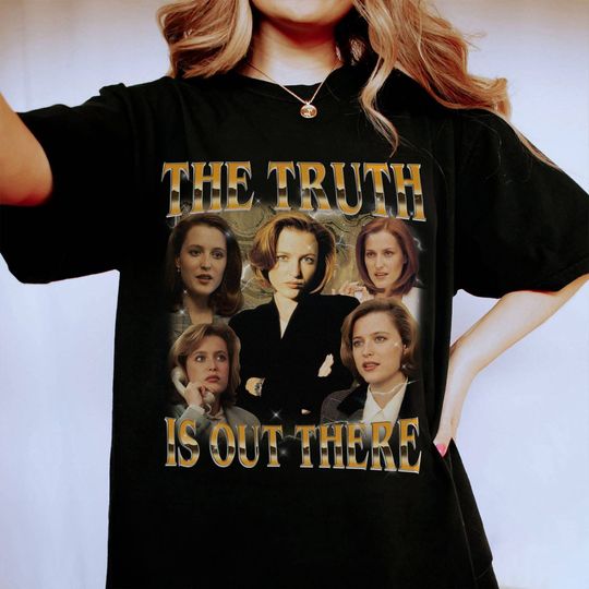 Vintage Dana Scully Fox Mulder X-Files Shirt | X-Files The Truth is Out There Shirt | X-Files Movie Shirt