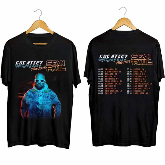 Sean Paul 2024 Tour Double Sided Shirt