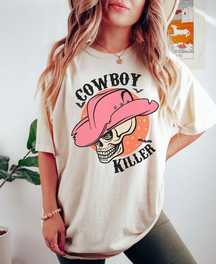 Cowboy Killer Shirt, Country Shirt, Comfort Colors, Retro Shirt, Oversized, Comfy Tee