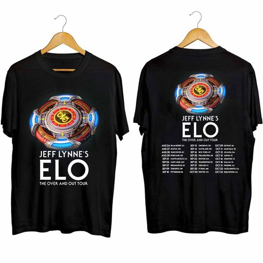 Jeff Lynne's ELO - The Over and Out Tour 2024 Double Sided Shirt