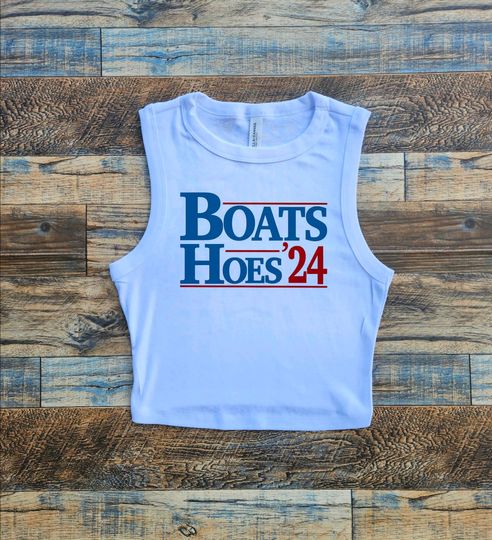 Boats and Hoes Crop Tank, Step Brothers Crop, Funny President shirt, Run for President Crop Tank,