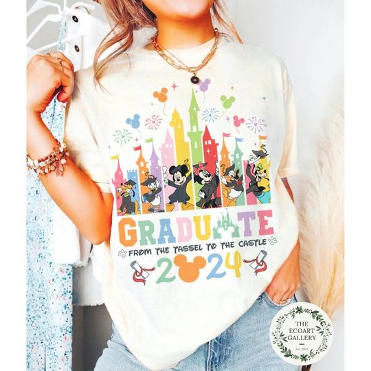 Mickey and Friends Disney Graduation From the Tassel to the Castle 2024 T-shirt