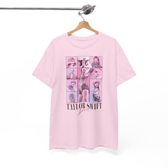 Pink Cute Taylor Lover Eras Tour Concert Shirt, White taylor