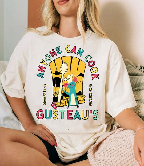 Retro Disney Pixar Ratatouille Shirt, Cute Remy Anyone Can Cook T-shirt