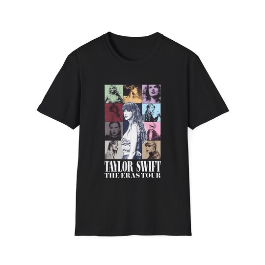 The Eras Tour Taylor Shirt Black, Grey and Navy Unisex T-Shirt