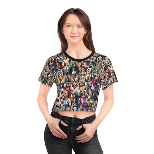 Madonna Mania Crop Tee, concert outfit, Pop Icon Queen of Pop Limited Art Shirt