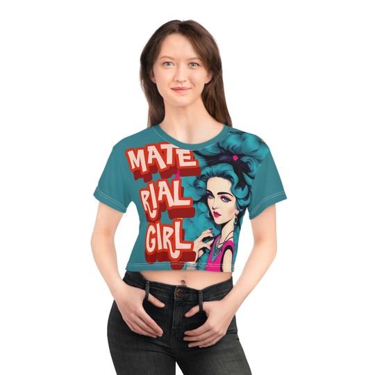Madonna T-Shirt Cute Crop Tops | Cropped Graphic Tee