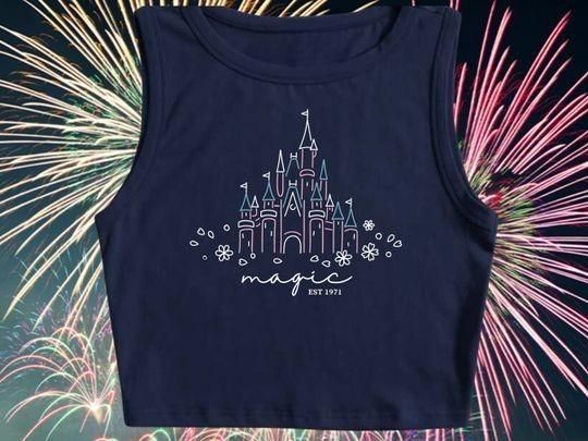 Disney Castle Crop Tank | Disney Shirt | Disney Crop Tank | Disney Vacation Top