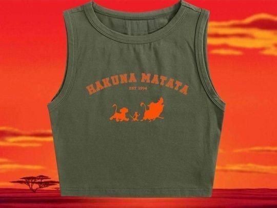 Hakuna Matata Crop Tank | Disney Crop Tank | Disney Shirt | Lion King