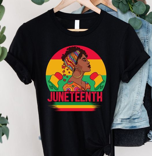 Juneteenth Shirt, Juneteenth Afro Woman, Juneteenth Gift For Her