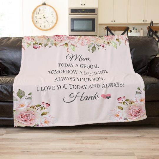 Personalized Wedding Blanket , Anniversary Blanket, Couple