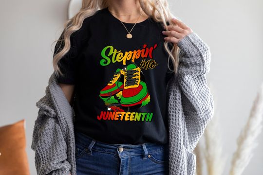 Steppin Juneteenth Shirt, Peace Love Juneteenth, 1865 Juneteenth Shirt