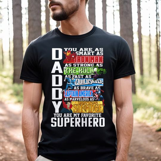 Daddy Superhero Shirt, Super Dad Shirts, Father's Day Shirt, Gift for men