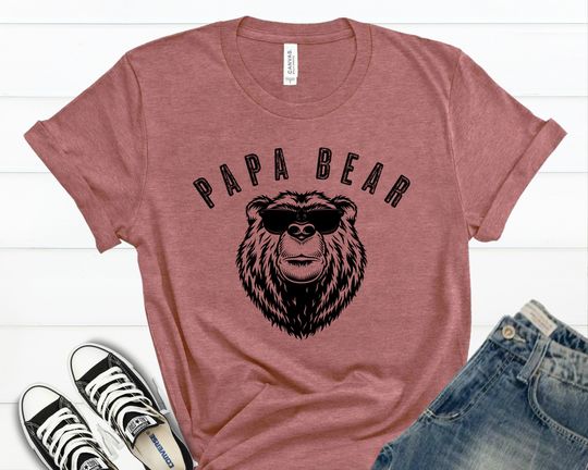 Papa Bear Shirt, Father's Day Shirt, Gift for men