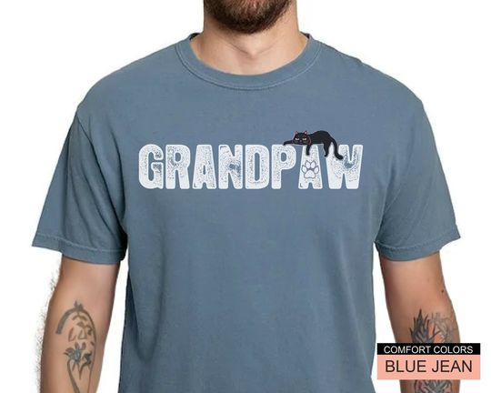 Funny Cat Shirt for Grandpa - Father's Day Shirt, Gift for men