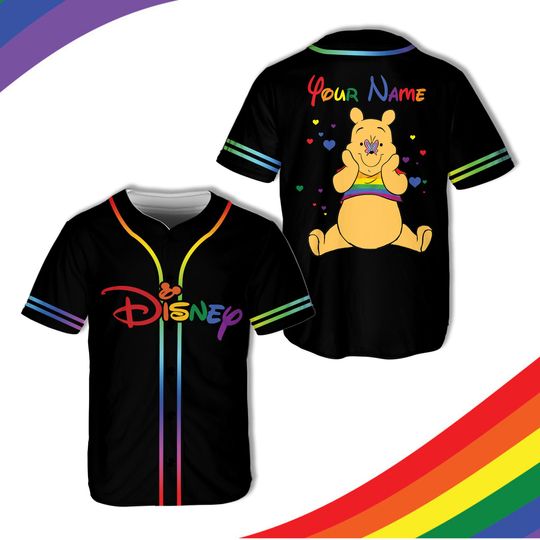 Disneyy Pride Month Baseball Jersey Ddisneyland Baseball Jersey Ddisney LGBTQ Support Matching Jersey Ddisney Shirt